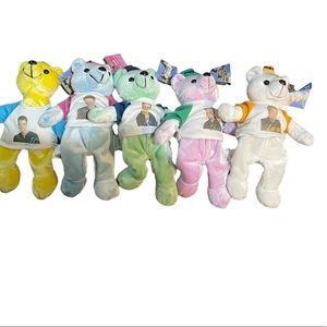 Vintage NSYNC teddy bears all 5 members